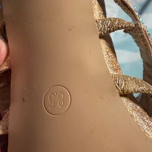 Gold Strappy Sandals